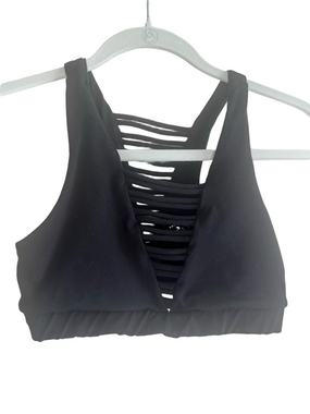 925fit Peleton No Strings Attached Sports Bra Black Size Medium